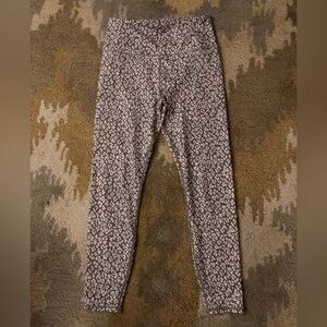 VARLEY Cheetah Print High Waist High Cropped Leggings Sz M EUC!